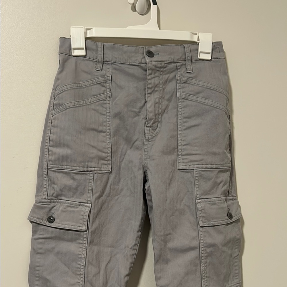 Madewell ‘90s Straight Cargo Pants Gray Light Purple Size 26